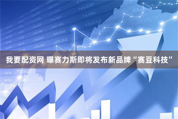 我要配资网 曝赛力斯即将发布新品牌“赛豆科技”