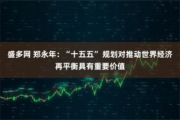 盛多网 郑永年：“十五五” 规划对推动世界经济再平衡具有重要价值