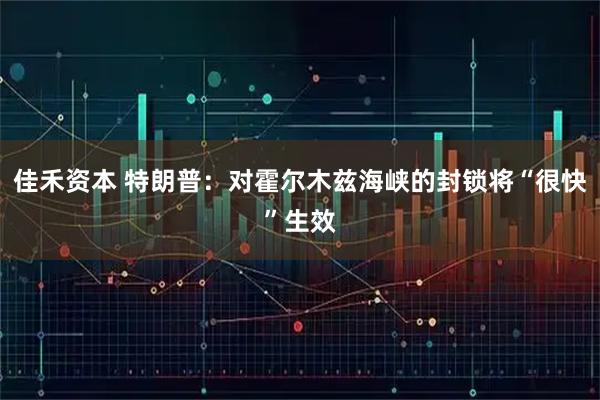 佳禾资本 特朗普：对霍尔木兹海峡的封锁将“很快”生效